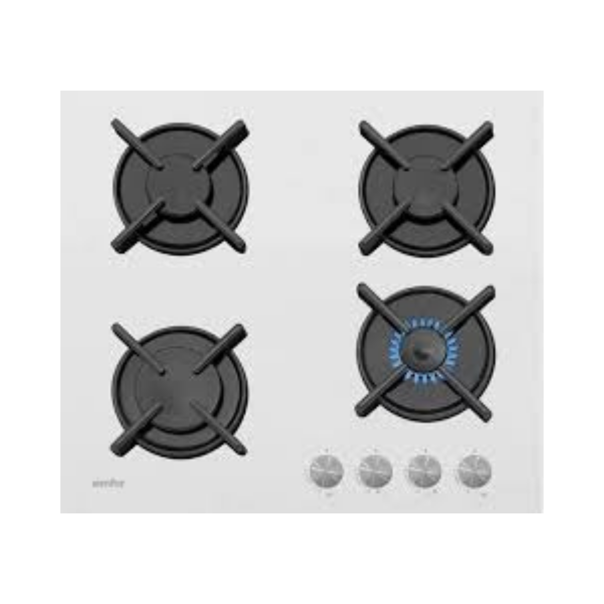 Simfer 3052 Set Üstü Beyaz Cam Ocak