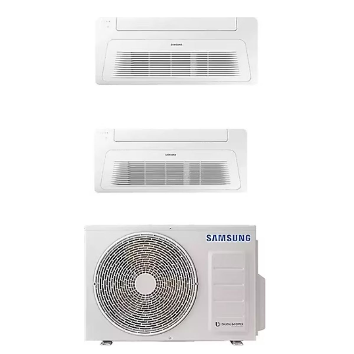 Samsung Samsung Wind Free Multi 1+2 Sistem (AJ050TXJ2KH/EA) 5,2 kw Dış 9+9 Btu İç Ünite Tek Yön Kaset Klima En Ucuz Fiyatları ve Özellikleri