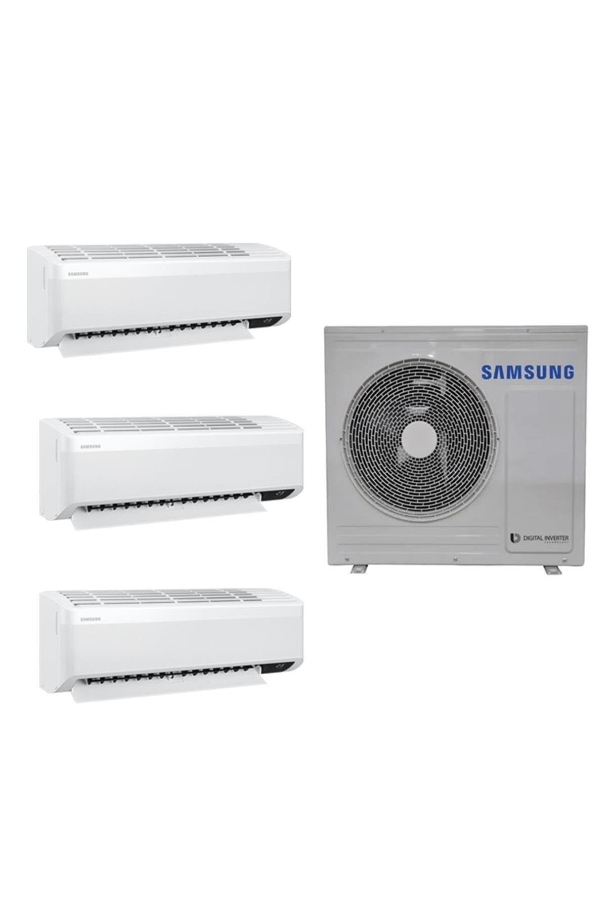 Samsung Samsung Wind Free Multi 1+3 Sistem (AJ080TXJ4KH/EA) 8 kw Dış 9+9+24 Btu İç Ünite Duvar Tipi Klima En Ucuz Fiyatları ve Özellikleri