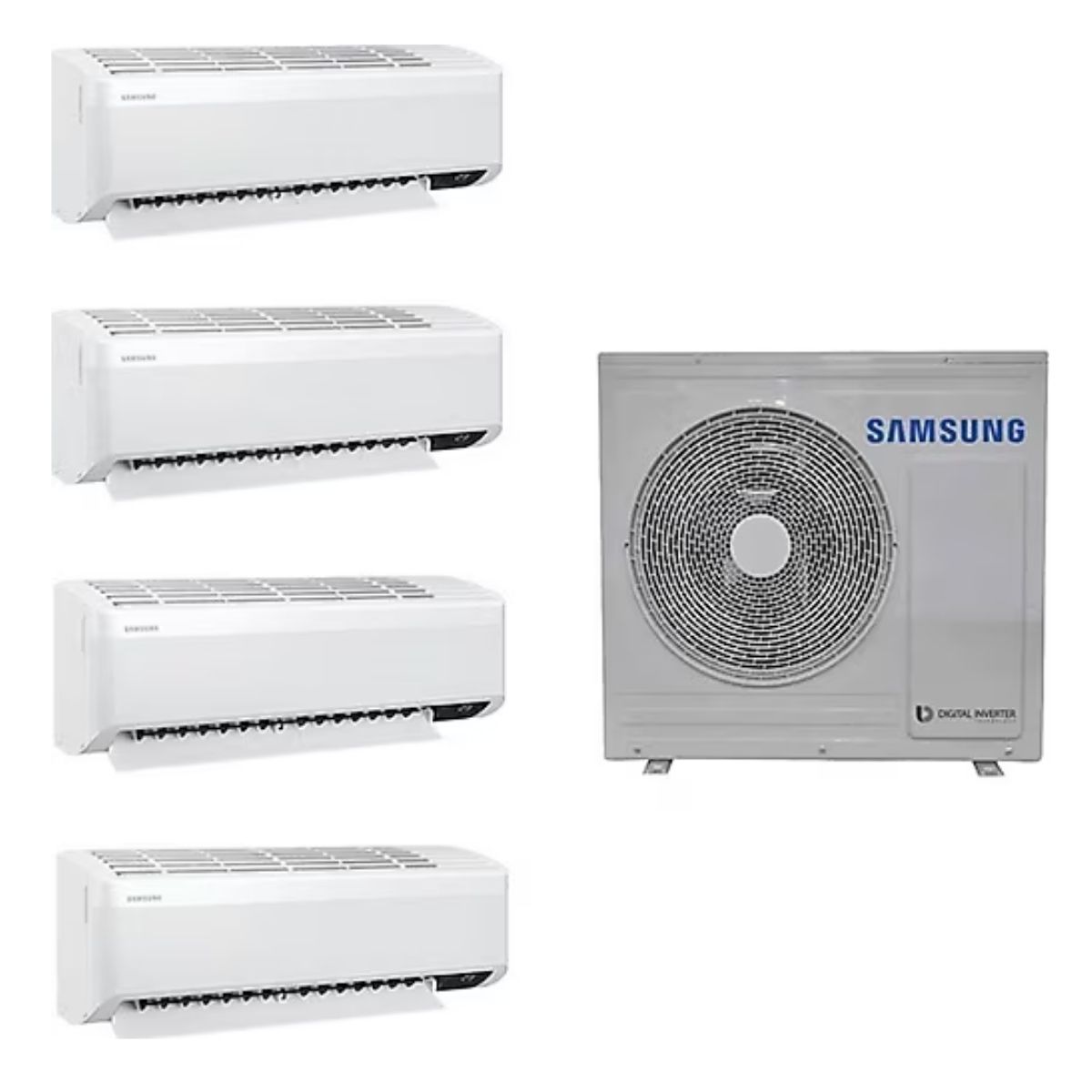 Samsung Samsung WindFree Multi 1+4 Sistem (AJ080TXJ4KH/EA) 8 kw Dış 9+9+12+18 İç Ünite Duvar Tipi Klima En Ucuz Fiyatları ve Özellikleri