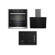 Grundig GEBD 12302 B+GDSP 2474 BB+GIGL 622410 Siyah Ankastre Set